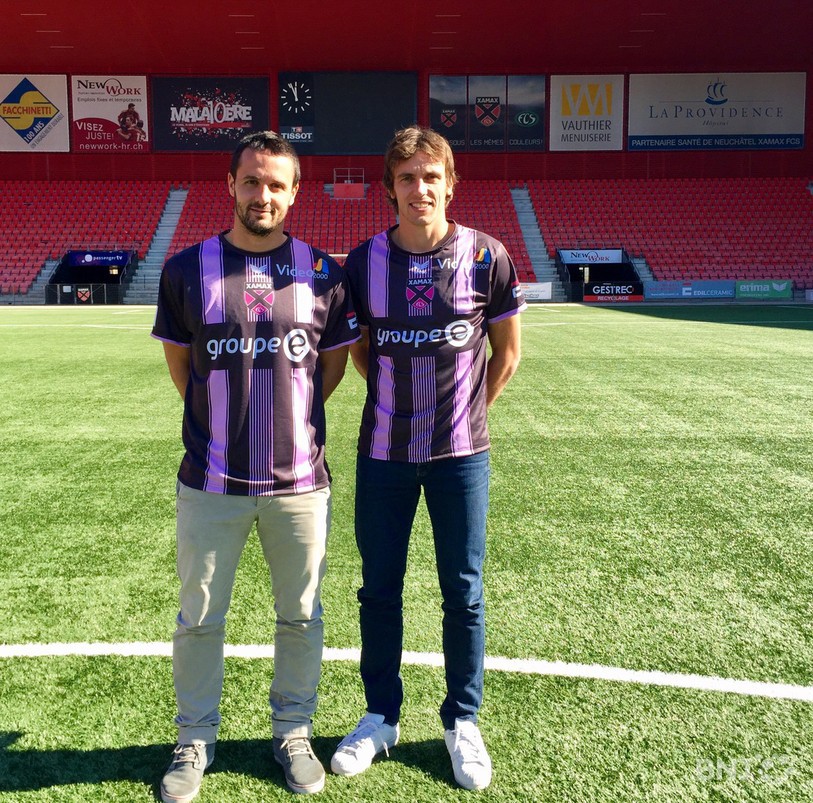 Raphaël Nuzzolo et Geoffrey Tréand porteront ce maillot une seule fois à La Maladière. 