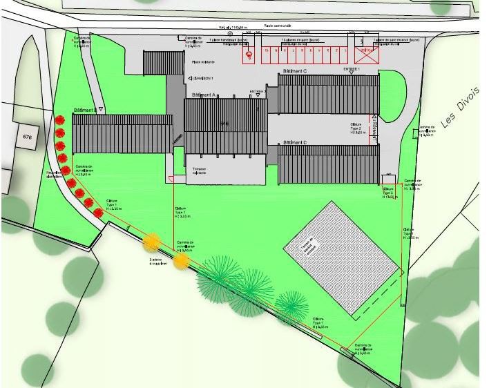 Les aménagements extérieurs du futur centre fédéral pour requérants d’asile aux Cernets sont mis à l'enquête.