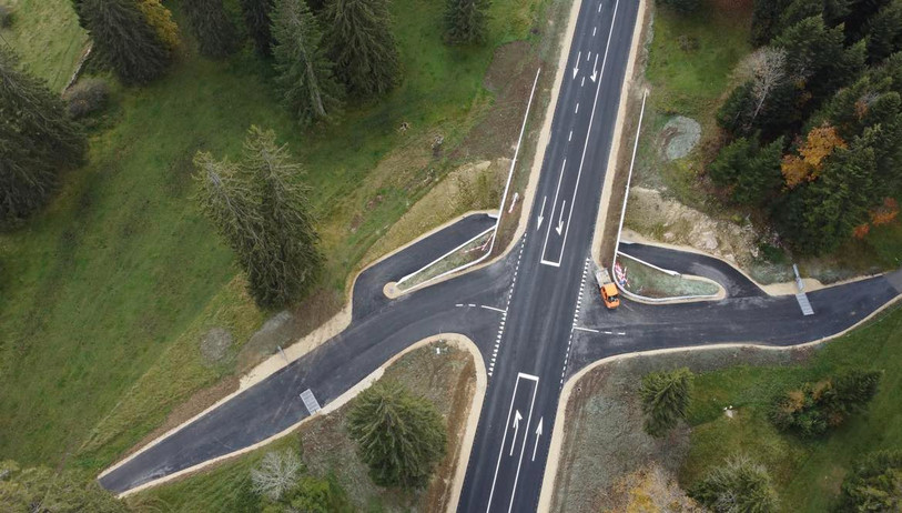 Le passage sous la route, au carrefour des Barrières et du Creux des Biches, a été réalisé en 2021. (Photo : bureau AFRY)