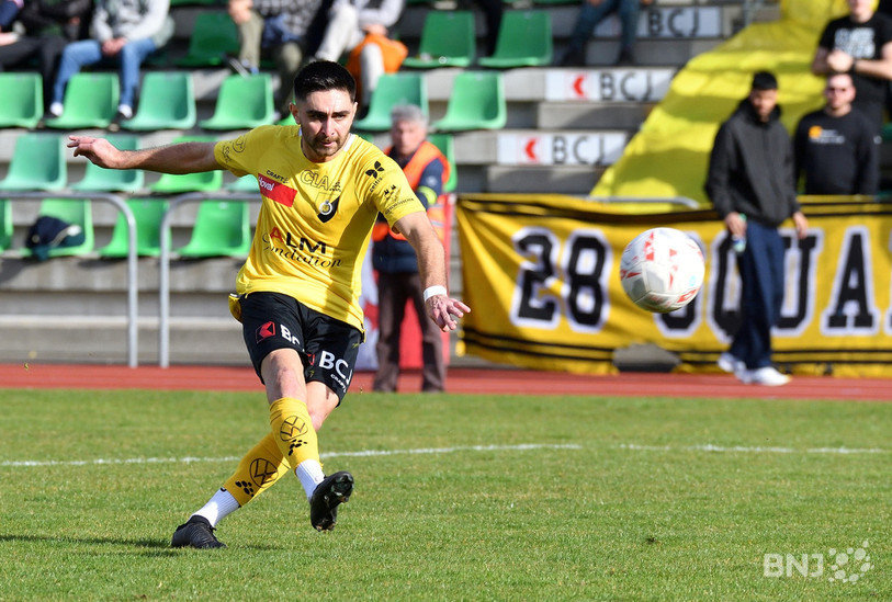 Süleyman Türkes a assuré la victoire jurassienne en marquant le troisième but. (Photo : Georges Henz).
