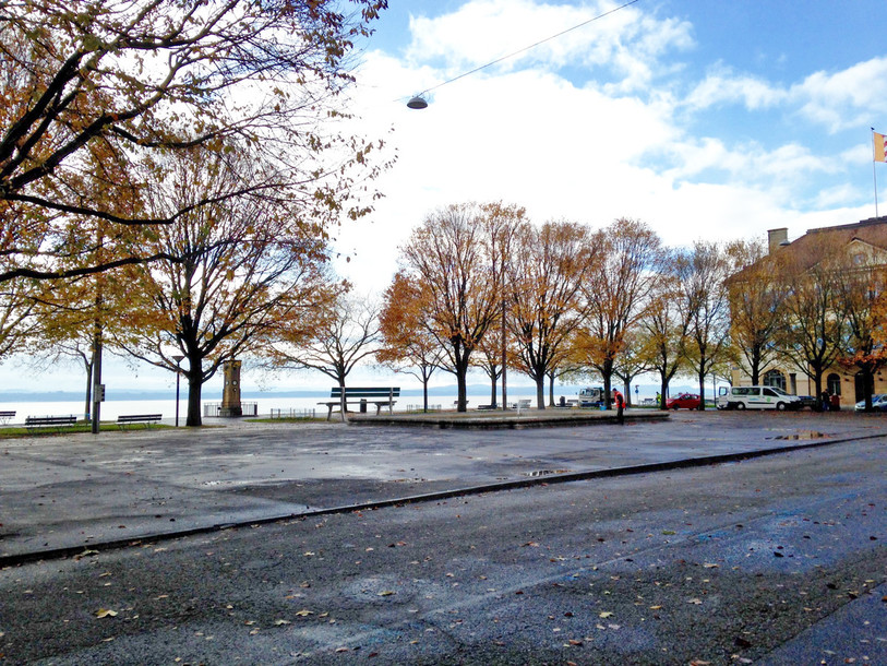 La place du Quai Osterwald à Neuchâtel. (photo: Ville de Neuchâtel)