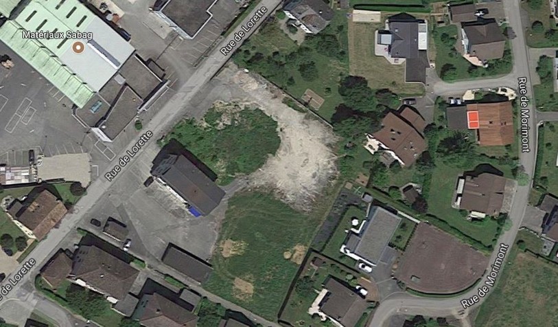 L'immeuble doit prendre place sur la parcelle 490 de la rue de Lorette. (photo : googlemaps)