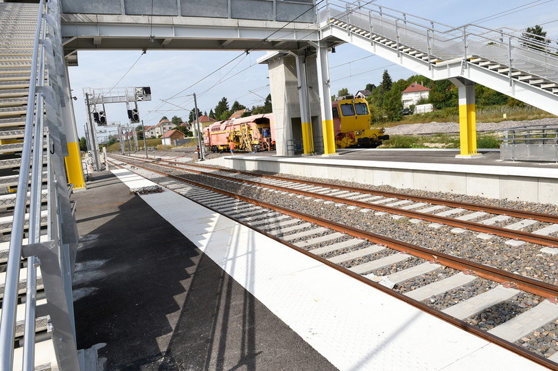 La ligne ferroviaire Delle-Belfort ouvrira le 9 décembre 2018. (photo : SNCF Réseau)