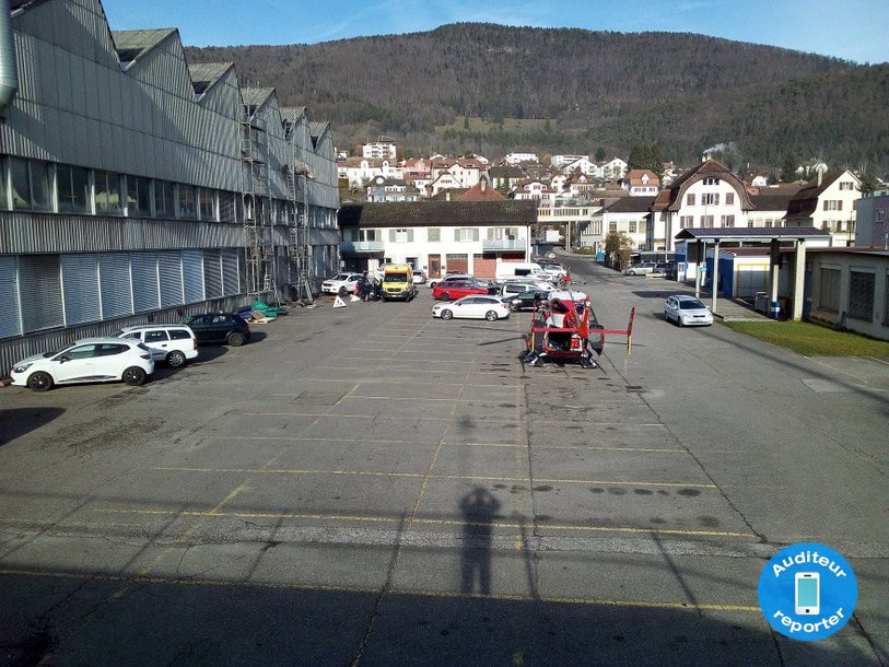 Accident. Moutier, travail