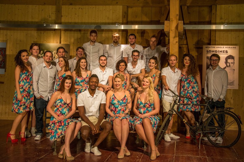 La troupe de Saintimania dans sa version 2018 (photo: Olivier Trummer)