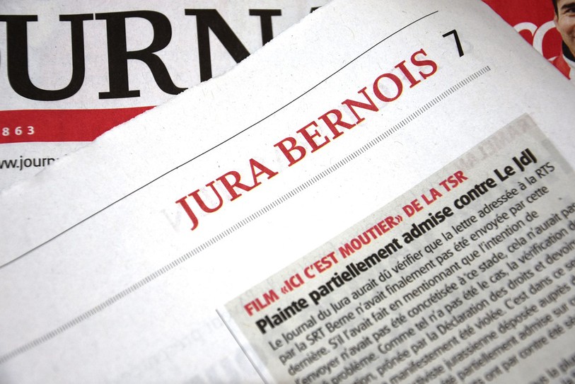Le Journal du Jura est mis en cause pour ne pas avoir suffisement vérifié une information