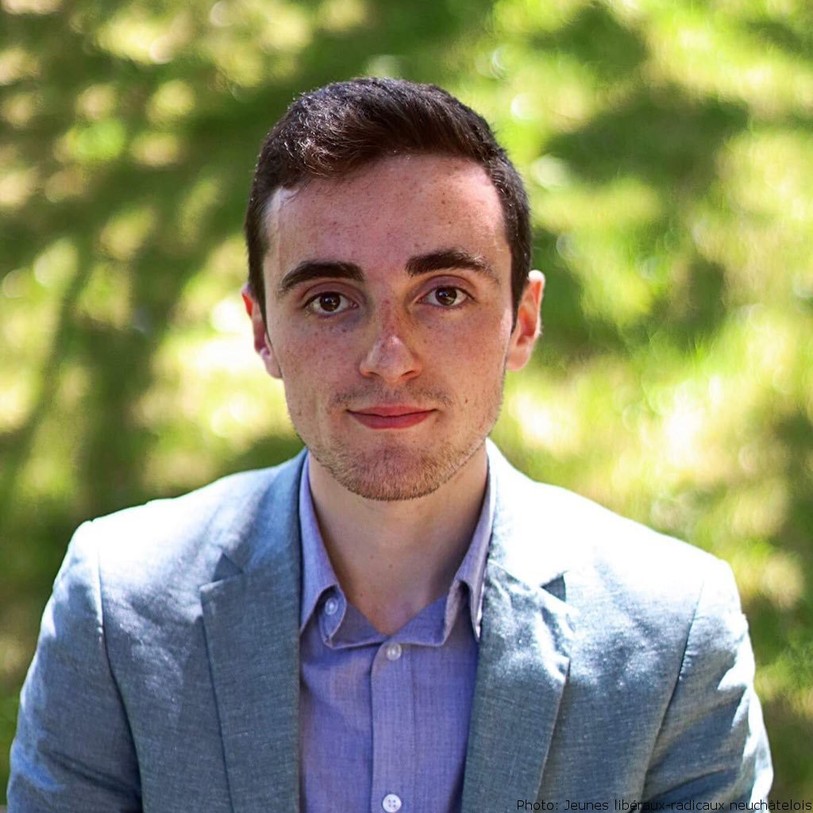 Nicolas Jutzet a pris la présidence des Jeunes libéraux-radicaux neuchâtelois mercredi.