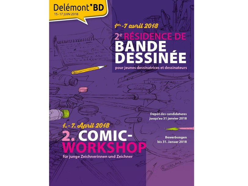 Affiche pour la résidence de Delémont'BD