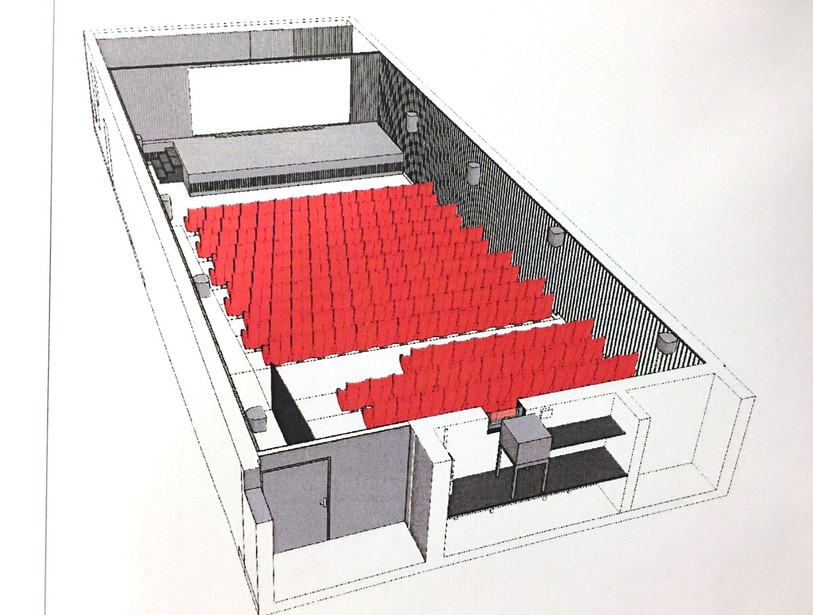 Plan de la future salle de cinéma de Porrentruy