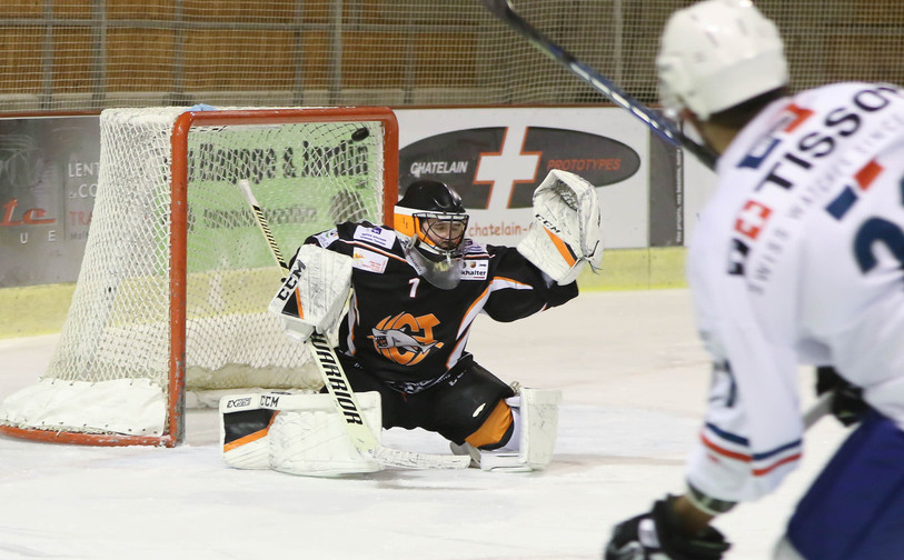Lukas Mani dans les buts de Tramelan (photo : archives)