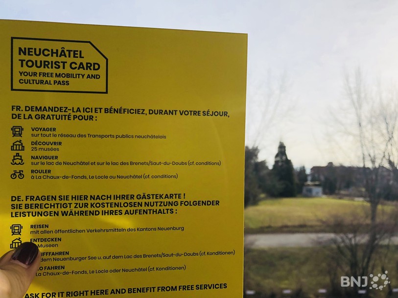 Au total, cette carte touristique est distribuée dans 307 hebergements neuchâtelois.