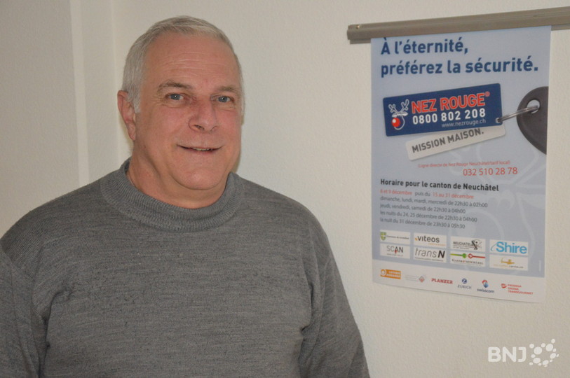 Jean-Marc Colin quittera la présidence de la section neuchâteloise de Nez Rouge au printemps mais restera au sein du comité.