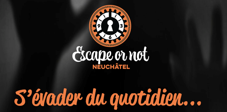 Escape or not (capture d'écran du site).