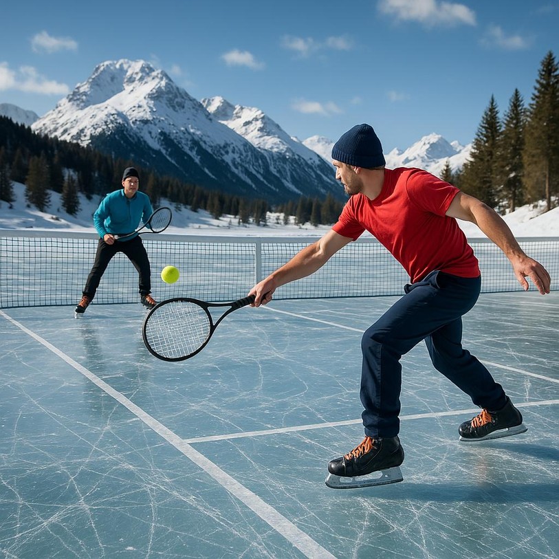 Le tennis c’est cool, mais en glissant c’est encore mieux.