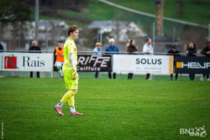 Le FC Courtételle et son gardien Lukas Hipp ont concédé une ultime défaite en 1re Ligue. (Photo : archives Cédric Prudat)