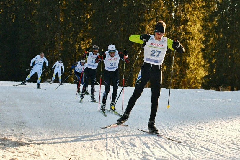 Les fondeurs de la Course de l'Heure (photo : Facebook Viteos Ski Tour)