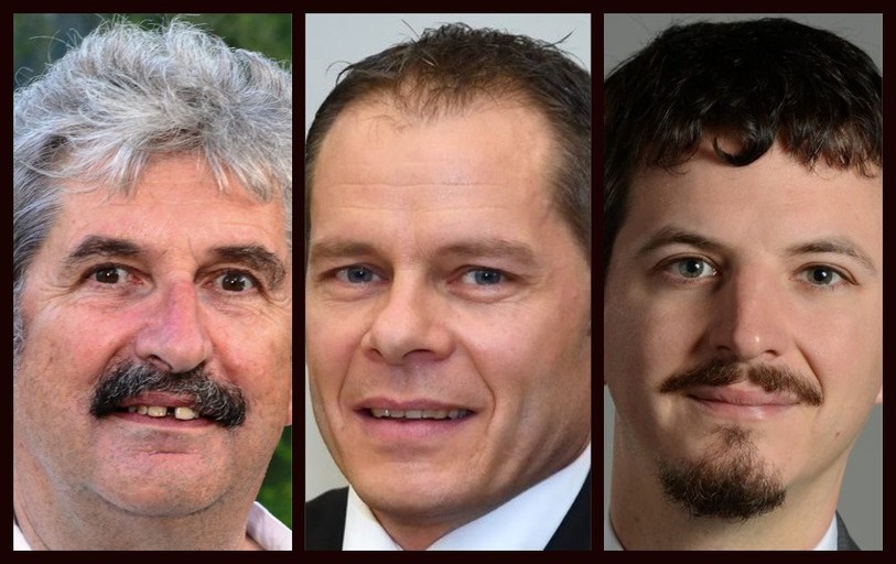 Jean-Marc Comment (Les Verts), David Eray (président du Gouvernement jurassien) et Yann Rufer (PLR, de gauche à droite) vont donner leur vision pour l’avenir du Jura et des nouveaux projets à lancer.