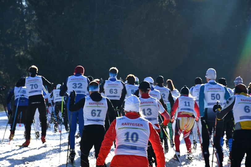 Les participants à la Course de l'Heure 2018 aux Breuleux