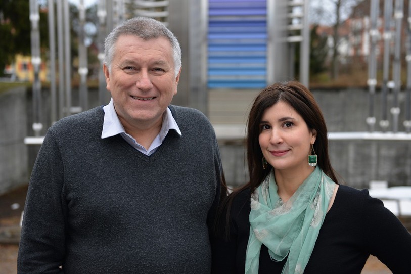 Jean-Michel Piguet et Nathalie Marielloni: le passage de témoin aura lieu le 1er février. (photo: Musée international d'horlogerie)