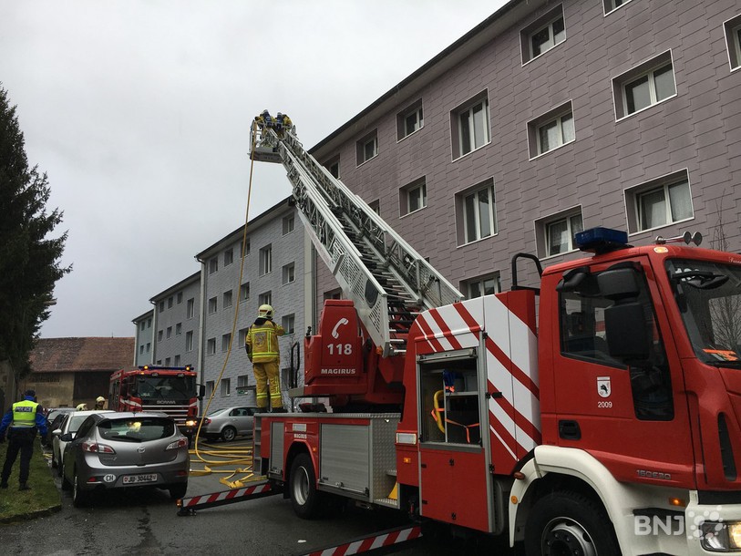 Les pompiers sont sur place