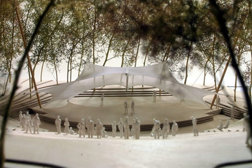 Une scène urbaine sera construite lors de la deuxième phase des travaux. (Photo: SP)