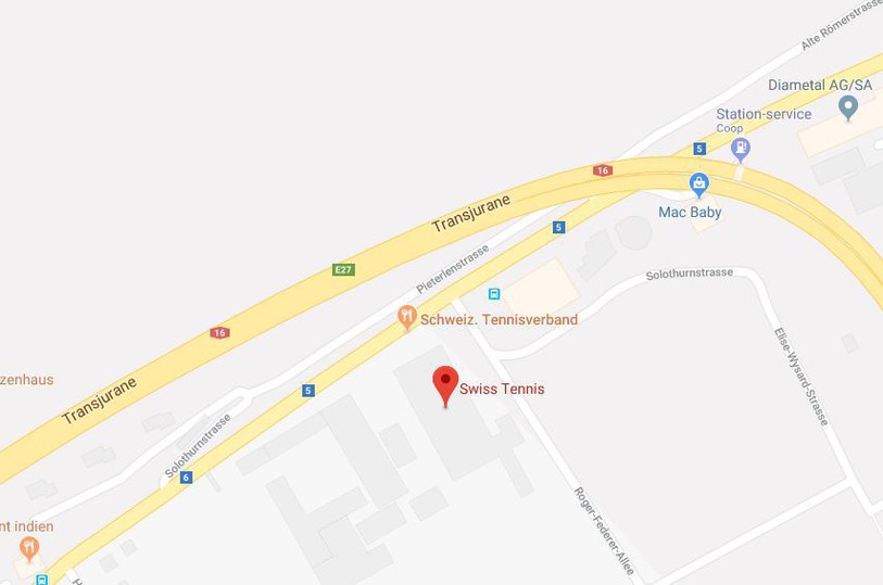 L'accident s'est produit mercredi soir près de l'arrêt de bus Swiss Tennis, à la rue de Soleure à Bienne.
