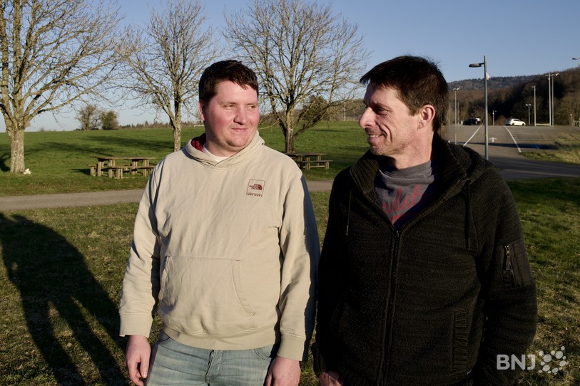 Nicolas Grillon et Nicolas Oeuvray, très actifs lors du 150ème de la Fanfare l'Espérance de Chevenez