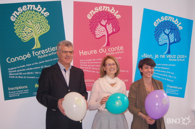 Souhaïl Latrèche, chef de service de santé et promotion de la santé, Corinne Haesler, responsable du Centre de santé scolaire et Katia Babey, conseillère communale à La Chaux-de-Fonds