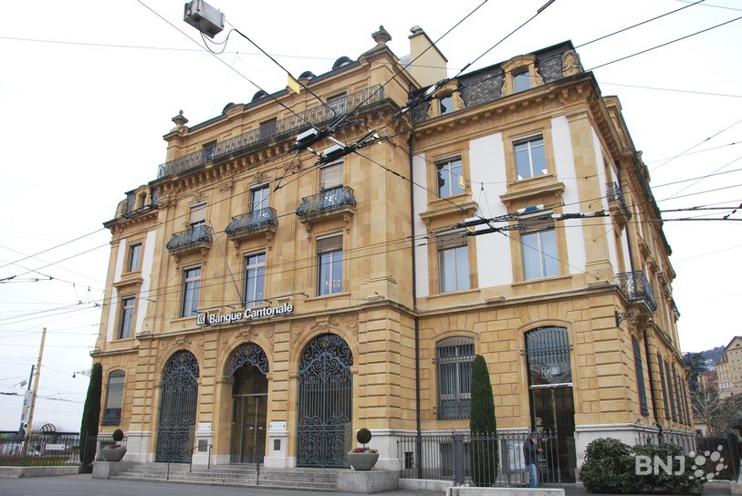 BCN, Banque cantonale neuchâteloise, siège Place Pury