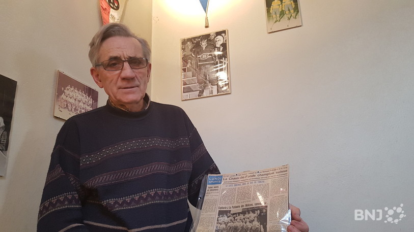 La maison de René Huguenin, regorge d'archives en tous genres sur son club dont il a été capitaine durant les six titres nationaux.