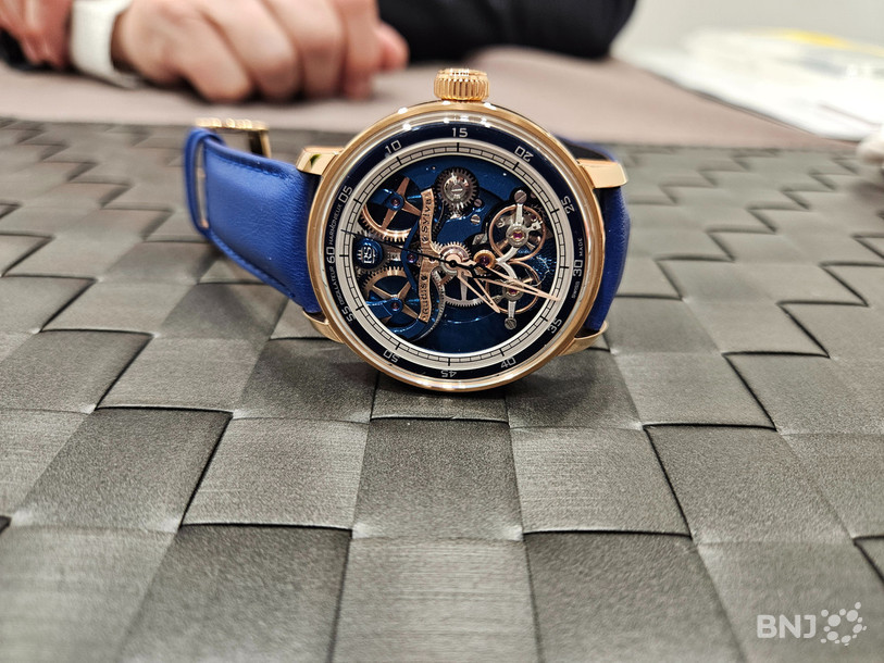 La nouvelle montre présentée par la marque jurassienne Rudis Sylva à Genève.