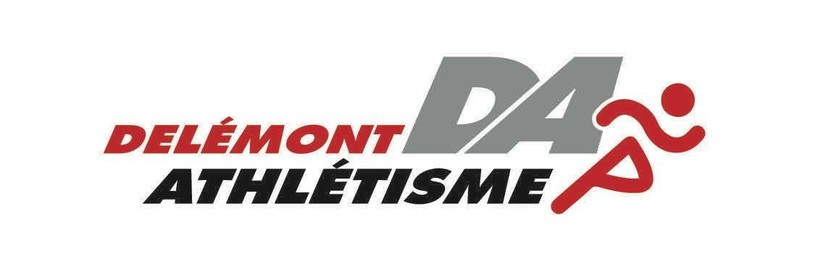 Le logo du nouveau club Delémont Athlétisme