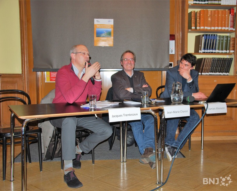 Jacques Trentesaux, jean-Marie Charon et Damien Allemand à l'Unine