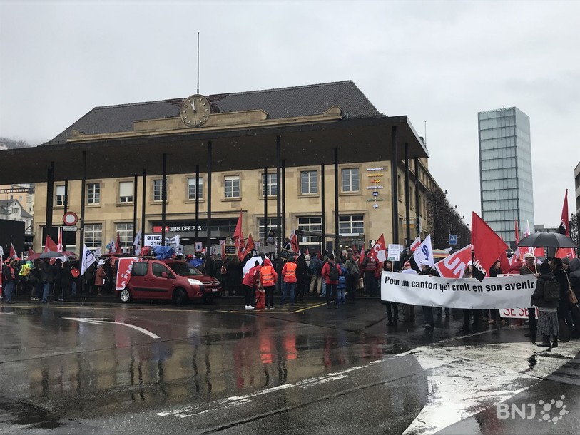 Les manifestants sont partis depuis la place de la gare.