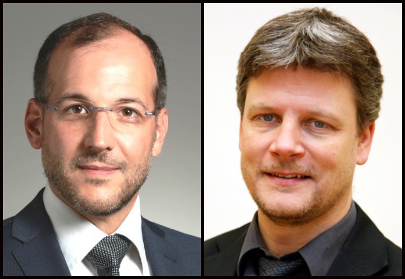 Marc Meier, président du PLR du district de Porrentruy (à gauche), et le député CS-POP Pierluigi Fedele, sont les invités de Pure Politique mercredi sur RFJ.