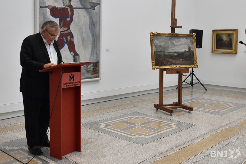 Robert Monteagle, descendant d'Anna Jaffé, est venu au musée des Beaux-arts de La Chaux-de-Fonds reprendre possession de la toile de John Constable, spoliée à sa famille par le régime de Vichy en 1943.
