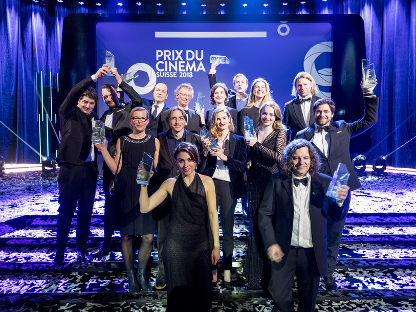 Les lauréats 2018 du Prix du cinéma suisse (photo: eddymotion.ch)
