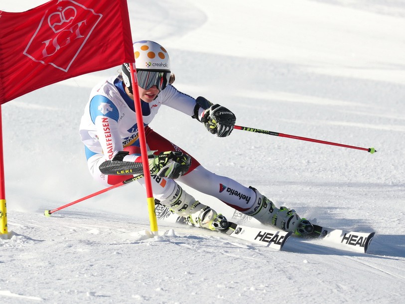 Amélie Klopfenstein a décroché la victoire en géant.