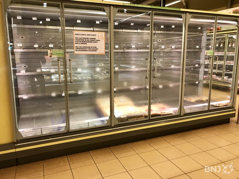 Les réfrigérateurs sont restés vides durant six heures de temps selon Migros Neuchâtel-Fribourg.