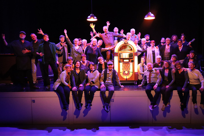 Une trentaine de choristes, trois musiciens et trois acteurs monteront sur scène pour quatre représentations à Montfaucon. (Photo : Célien Milani).