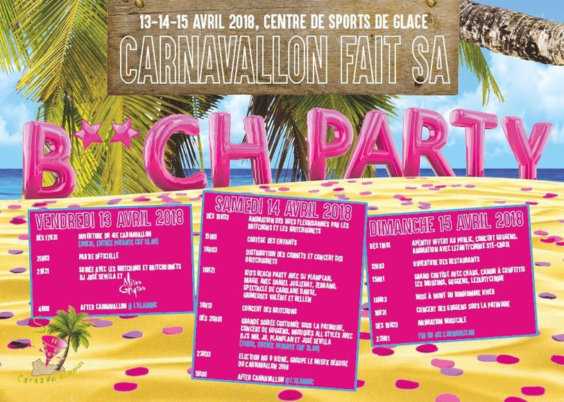 Affiche du Carnavallon 2018