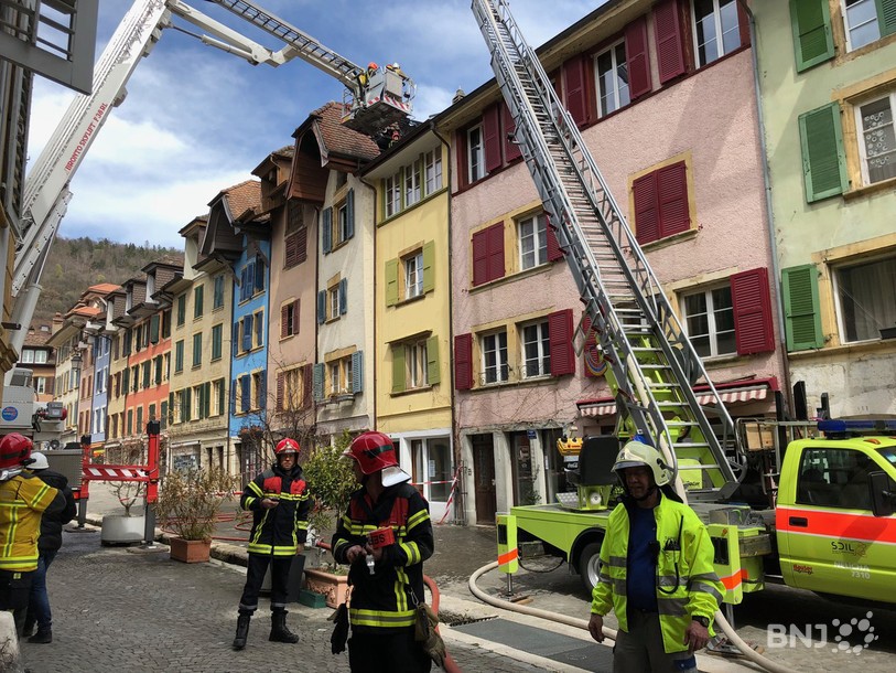 Le feu s'est déclaré dans la vieille ville
