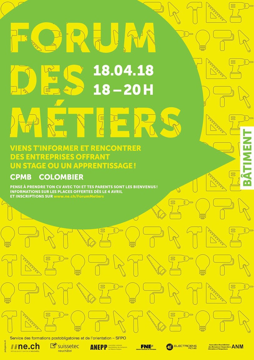 Flyer de présentation du forum des métiers