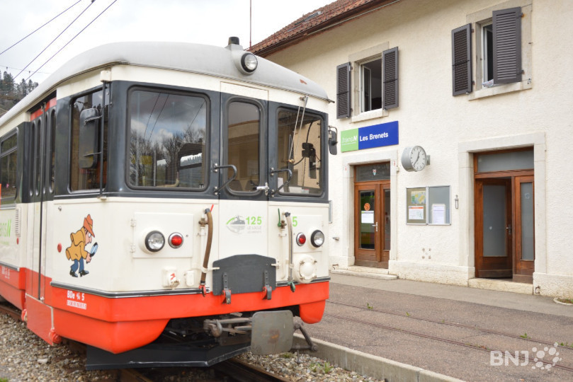 Le Régional, le train qui relie Les Brenets au Locle.