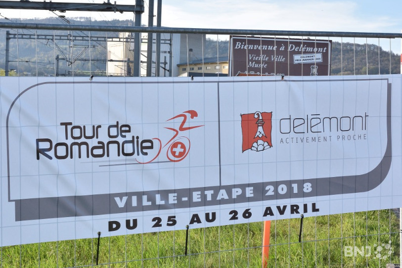 Delémont s'apprête à accueillir l'arrivée de la 1re étape et le départ de la 2e étape du Tour de Romandie (photo : Georges Henz)