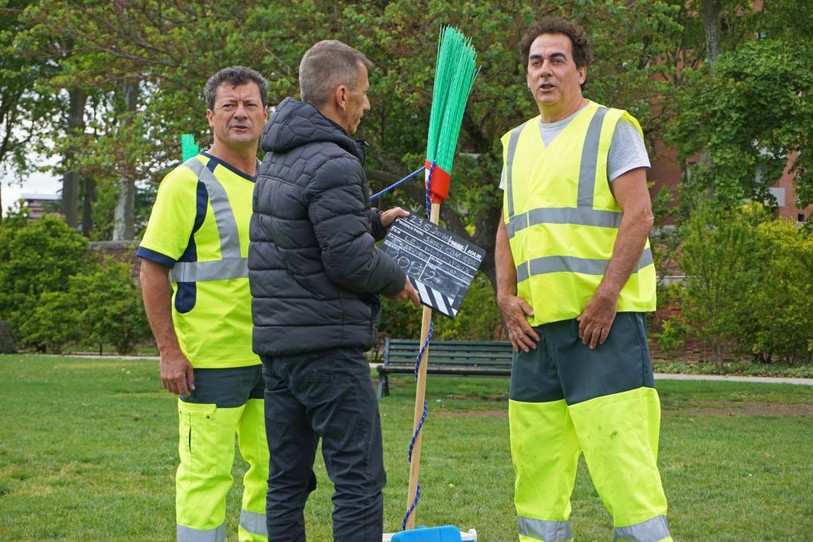 Les municipaux... ces héros en tournage