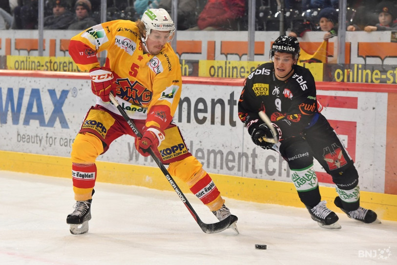 Nicholas Steiner sous le maillot du HC Bienne.