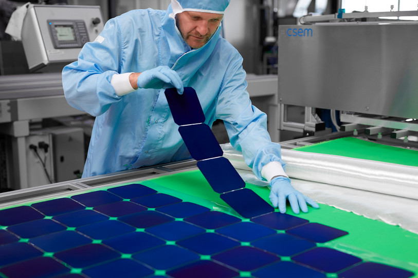 Le CSEM est à la pointe en matière de technologie photovoltaïque. (Photo: CSEM)