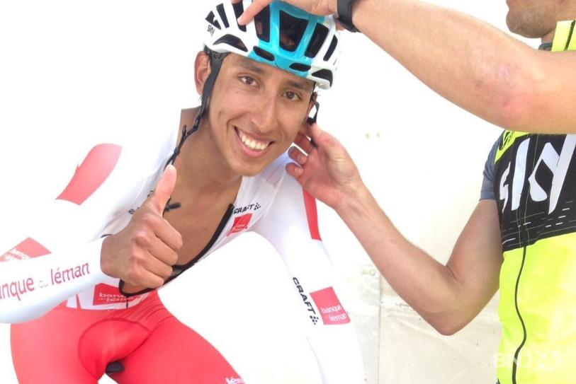 Le jeune Colombien de 21 ans s'empare de la 2e place du général. Photo : Twitter @TourDeRomandie
