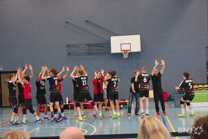 Les jeunes de Colombier Volley se sont classés 3e à l'issue du week-end. (Photo: Pierre Boldt)